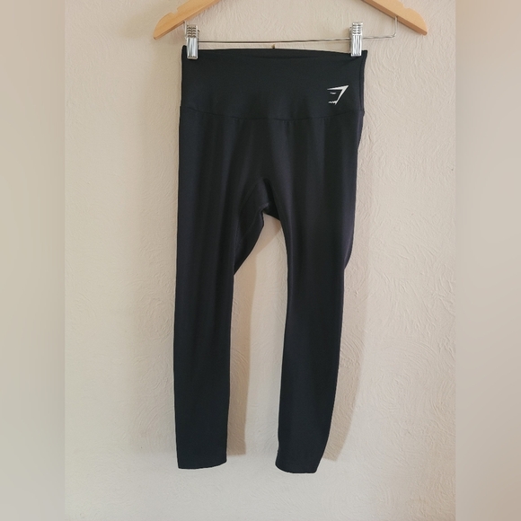 Gymshark, Training Leggings, Capri‎ length, Black, XS - Picture 1 of 5